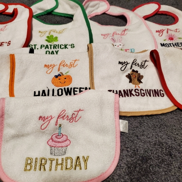 "My First" Holiday Bibs (11) - Picture 3 of 5